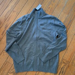 NWT Banana Republic Cotton Cashmere Zipup